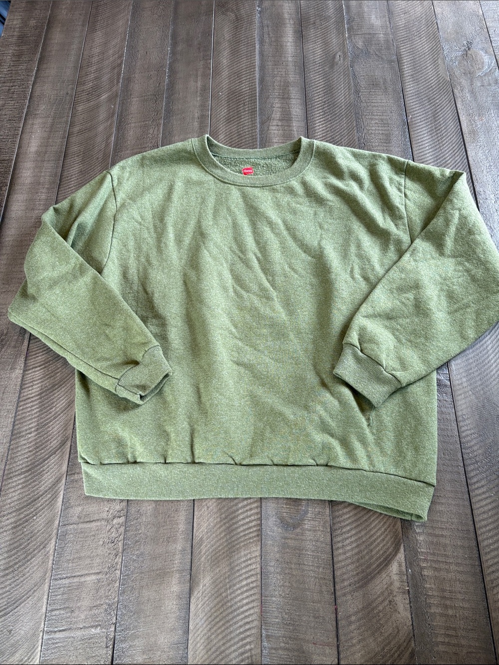 Hanes Olive Green Crewneck Sweatshirt